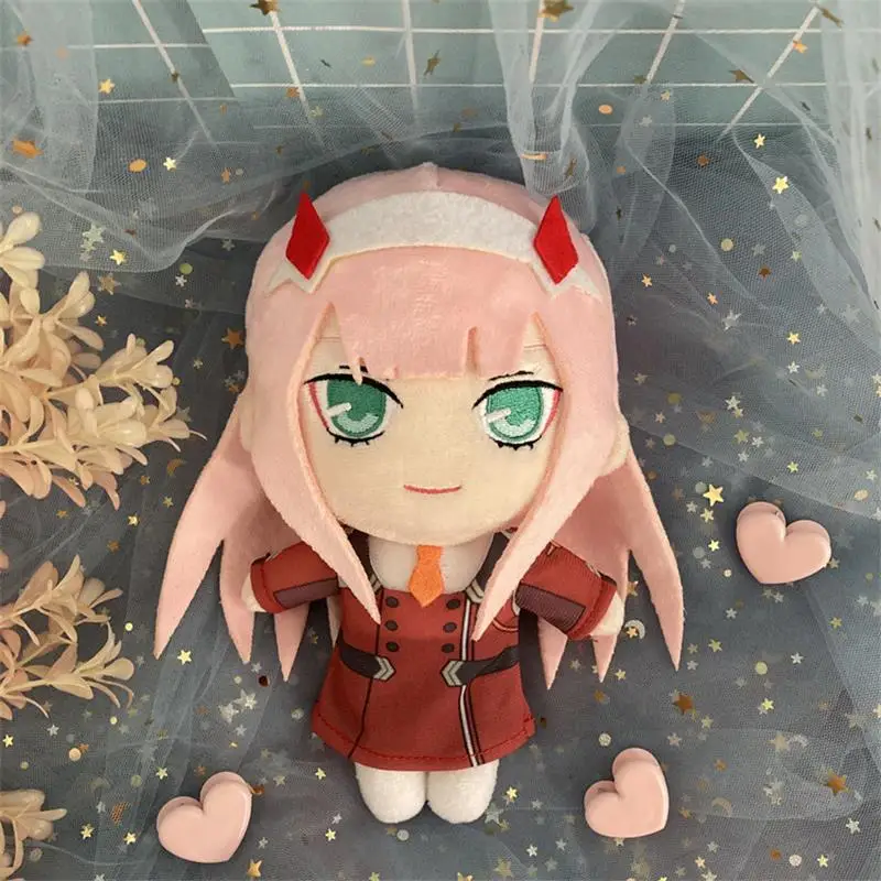 

Anime DARLING in the FRANXX 02 Zero Two Cute Plush Stuffed Dolls Toy Throw Pillow Collection Cosplay Fans Xmas Gift