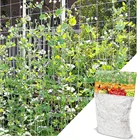 Сетка-решетка для растений 1,67x5 м, сверхпрочная полиэфирная Поддержка растений, садовые аксессуары для подъема винограда и гидропоники, многофункциональная