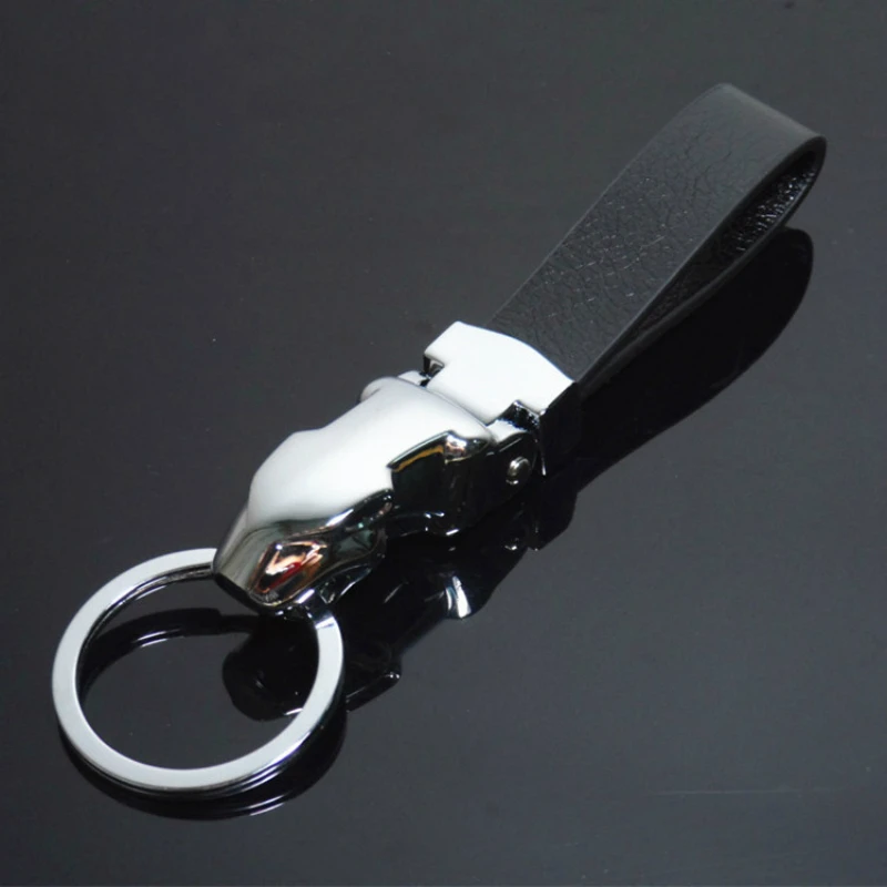 

Auto Leather + PU Keychain Car Key Ring High-grade Simulation Key Chain Car-styling Keyring Keyfob Pendant Accessories for Gift