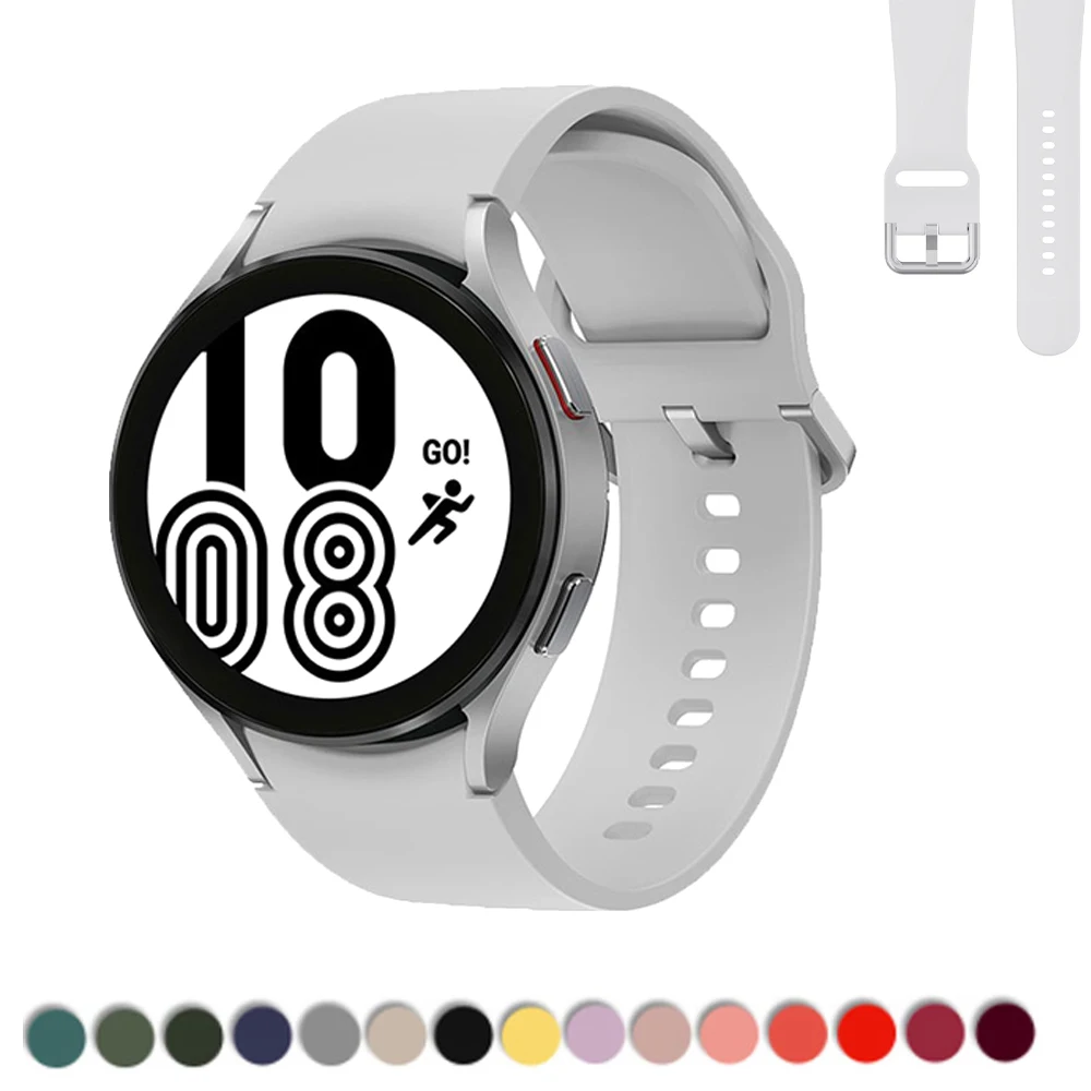 

20mm watch Band For Samsung Galaxy Watch 4 classic 46mm 42mm smartwatch Silicone Sports Bracelet Galaxy Watch 4 44mm 40mm Strap