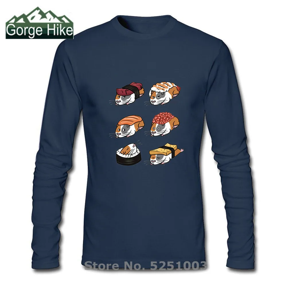 Мужская рубашка с длинным рукавом hombre camiseta хипстерская футболка японской едой