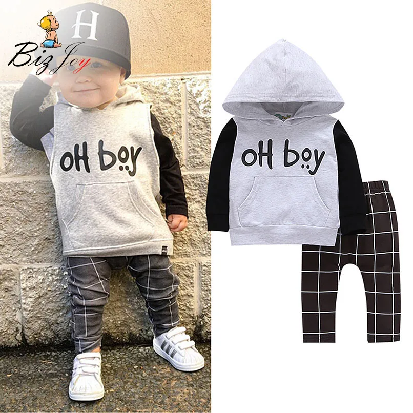 2pcs/set Top+Plaid Pants 0-6 Years hoodie Sweatshirt Baby Toddler Boy Girls Long Sleeve Autumn clothes Kids Outfit Play Mats | Детская