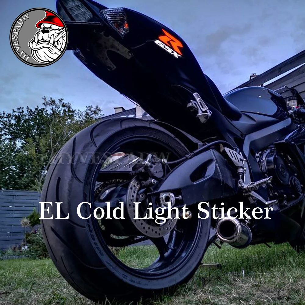 Motorcycle EL Cold Light Sticker Fairing Kit Body Side for SUZUKI GSXR 600/750 GSXR600 GSXR750 06-17, GSX-R 1000 03-04/ 09-16