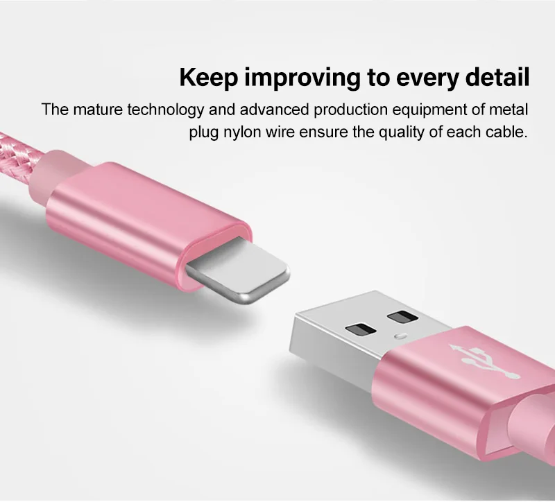 VOXLINK USB кабель с нейлоновой оплеткой для iphone x, 8 s, 7 s, быстрая зарядка, синхронизация данных, USB кабель для iphone xs max, 8, 8 Plus, 7, 6, 6 s, ipad mini