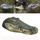 2021 креативная полимерная имитация плавающей головы крокодила фигурки животных водный пруд приманка для бассейна статуя уличный садовый декор