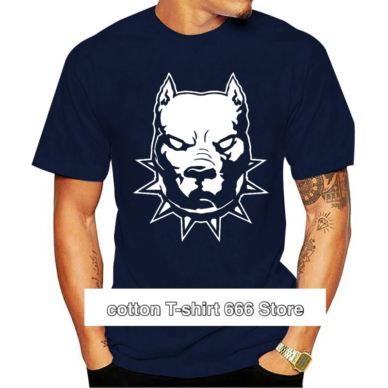 

Camiseta новые свежие топы с мангой, мужские кофты, camiseta Pitbull с воротником для собаки, футболка