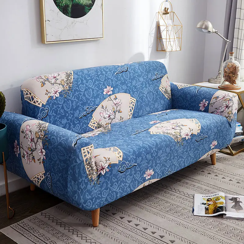 

Elastic Sofa Cover Slipcovers Floral Sofa Covers For Living Room Spandex Seat Cover Sectional Couch Cover 1/2/3/4 Seater Stretch