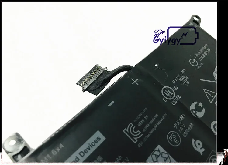 DXGH8 Батарея G8VCF H754V для Dell XPS 13 9370 серии P82G H754V 0H754V P82G001