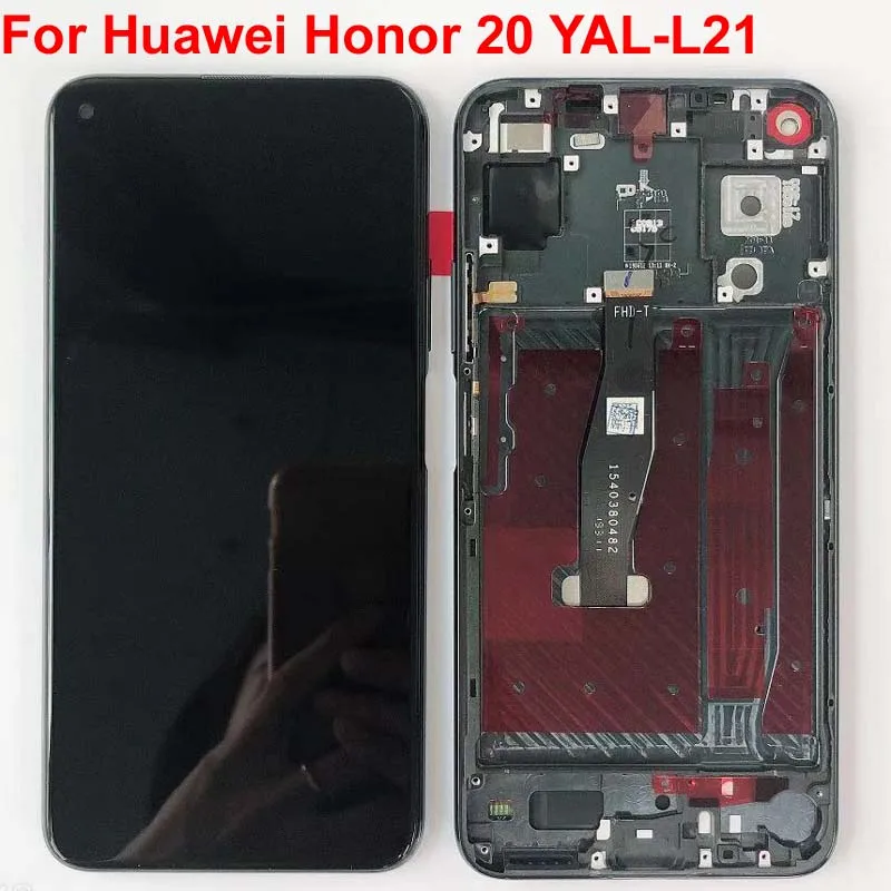ЖК-дисплей 6,26 для huawei honor 20 honor 20 YAL-L21 YAL-L41 YAL-AL10 ЖК-дисплей Дисплей кодирующий преобразователь сенсорного экрана в сборе+ рамка