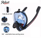 Маска для подводного плавания, противотуманная, на все лицо, водонепроницаемое