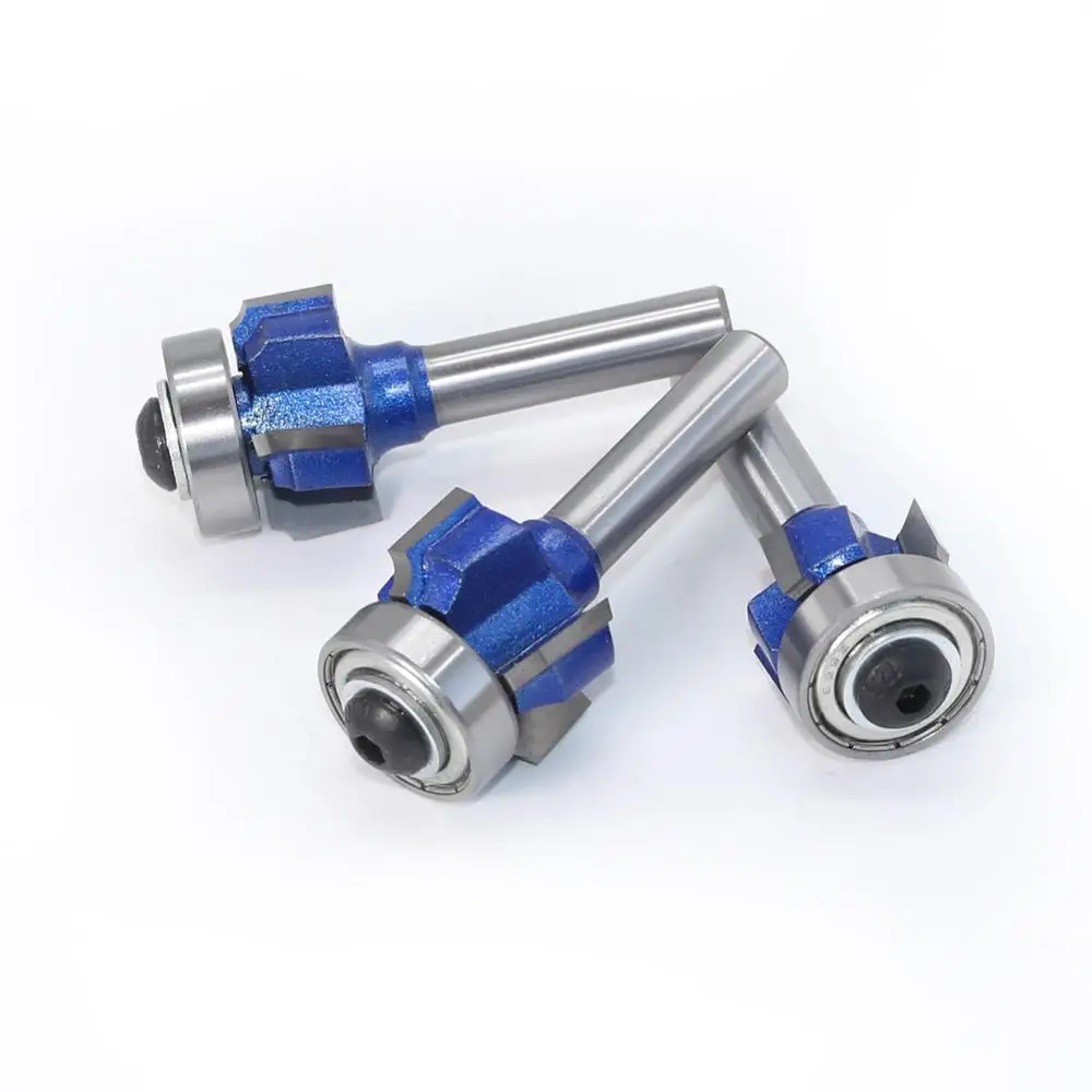 1PC 1/4 6MM 8MM Shank Milling Cutter Wood Carving Corner Round Router Bit R1 R2 R3 Trim Edging Woodworking Mill Classical | Инструменты