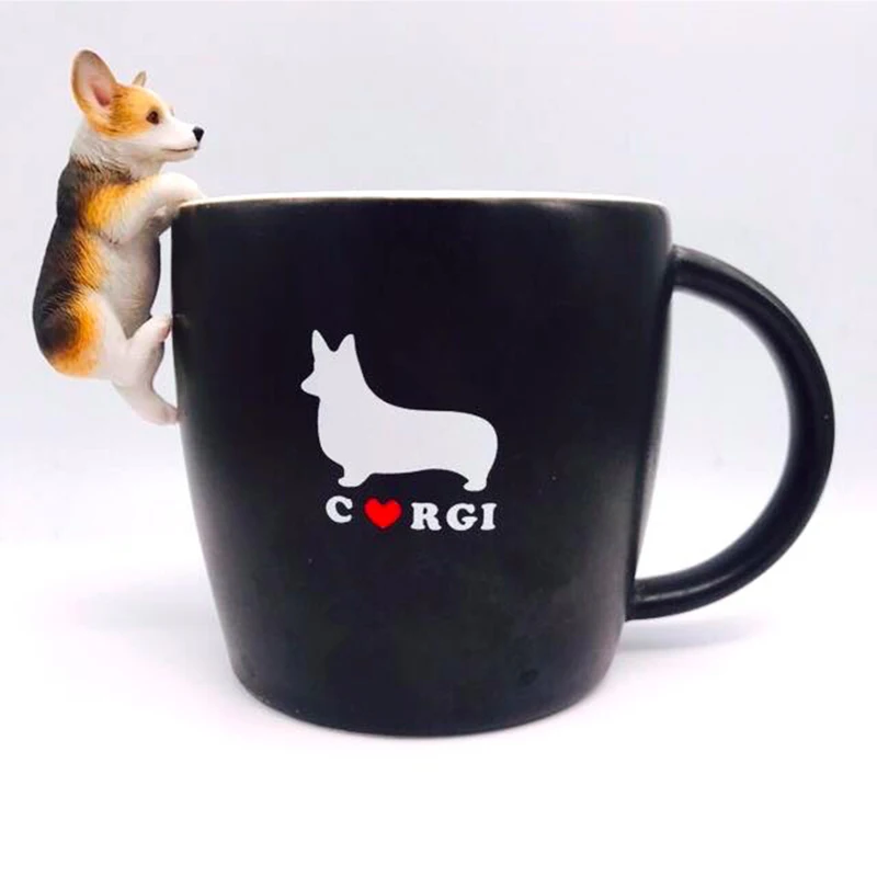 2020 новые Мультяшные 3D кофейные чашки и кружки Corgi 350 мл собака Студенческая Пара