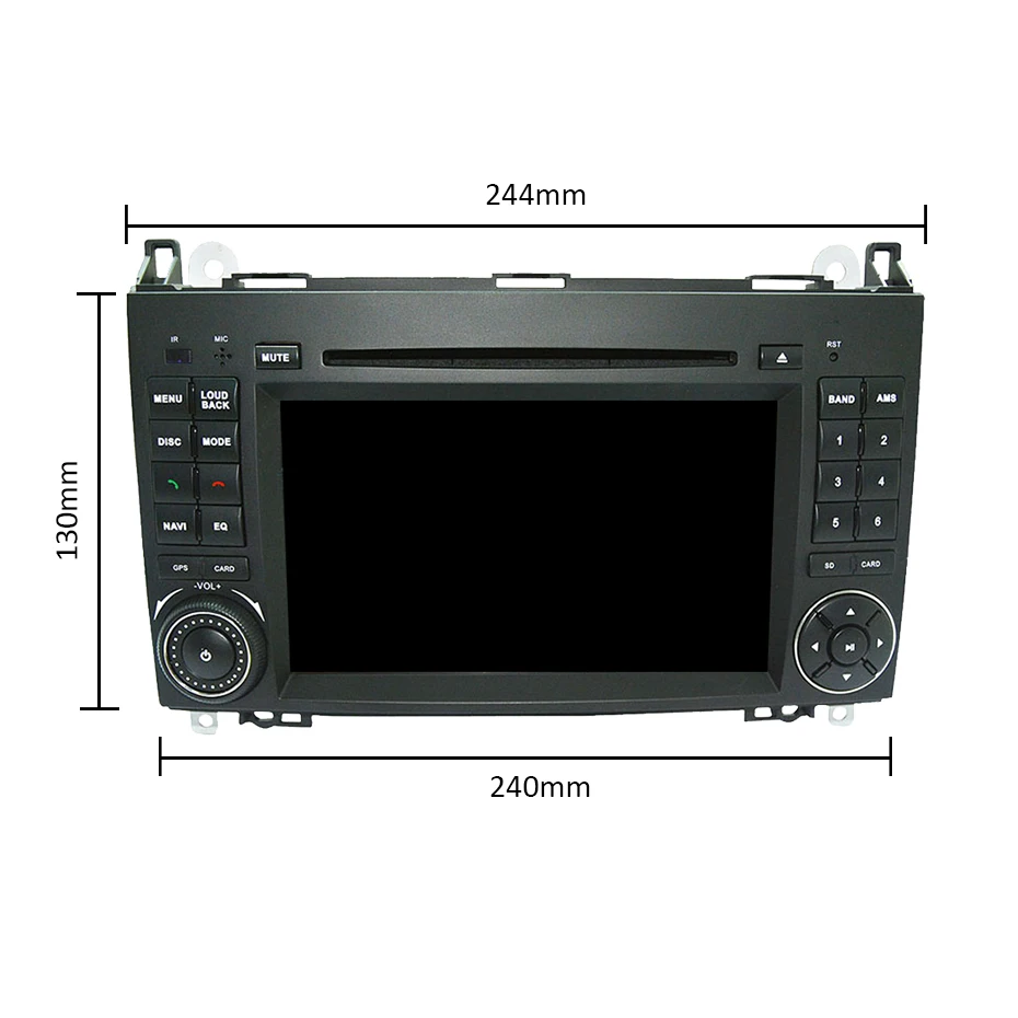 DSP ips Android 9,0 64G 2 din gps для Mercedes Benz Sprinter B200 W209 W169 W169 b-класс W245 B170 Vito W639 A180 A160 W906 PC