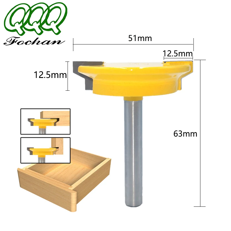 

QQQ 8mm Straight Drawer Molding Router Bit Drawer Lock Tenon Knife Plug Wood Milling Cutter Door Woodworking Tool