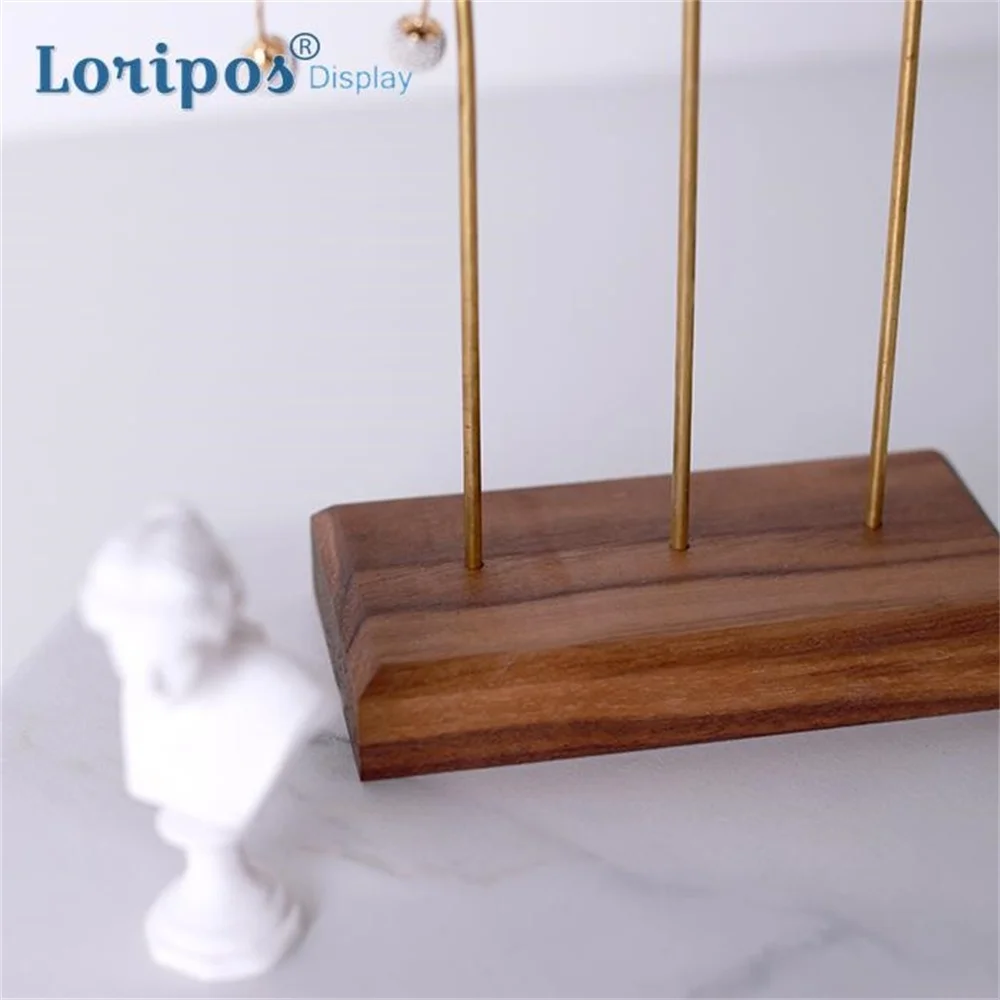 Подставка для демонстрации ожерелья и серег черный орех | Дом сад