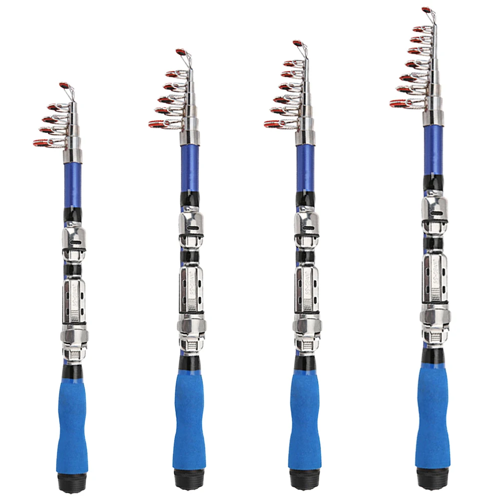 

Портативные миниатюрные удочки из углеродного волокна, 1 м-1,7 м, телескопическая рыболовная удочка для рек, озер