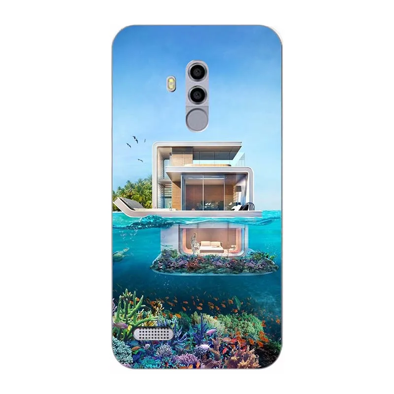 A106 Мягкий чехол из ТПУ с принтом для Leagoo T8S оригинальные чехлы для телефона силиконовые чехлы цветок Para красочные Coque для Leagoo T8 S HD - Цвет: A106