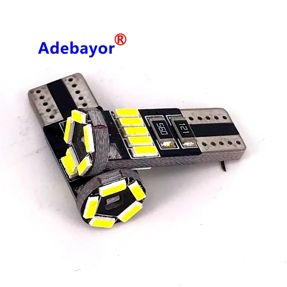 14 шт. T10 W5W 194 4014 SMD СВЕТОДИОДНЫЙ Canbus 15 светодиодный лампы без ошибок автомобильный