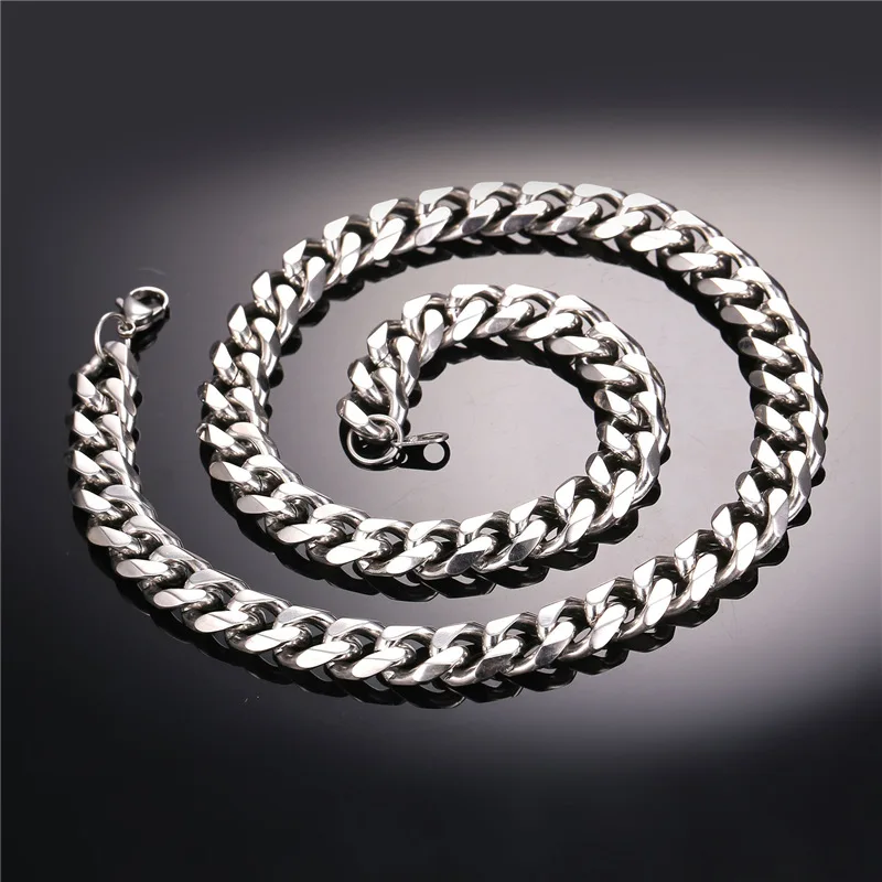 Ожерелье-чокер мужское из нержавеющей стали 12 мм N256 | Украшения и аксессуары