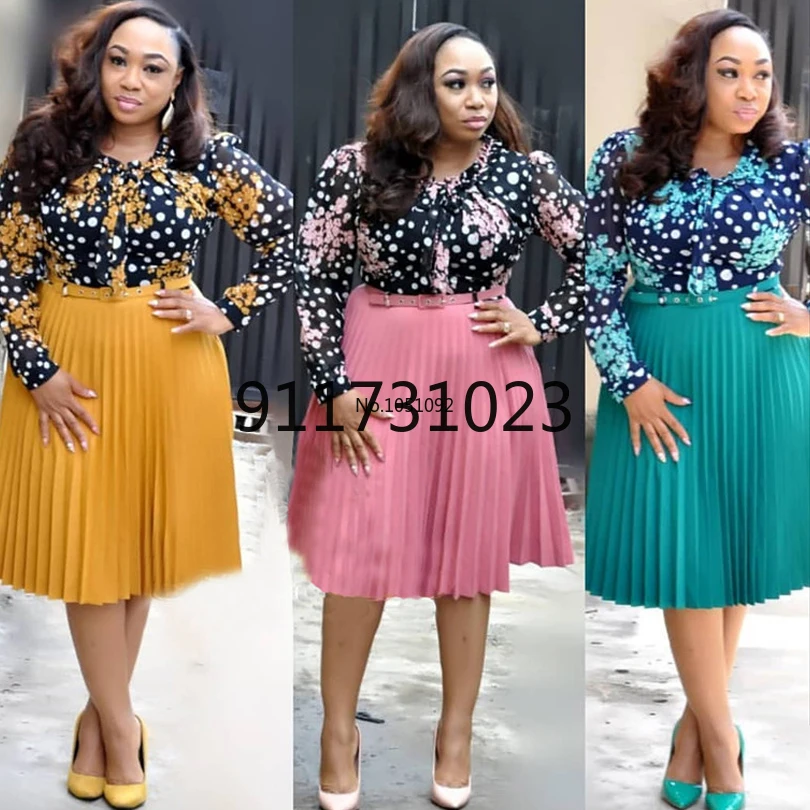 Новинка осени 2021 африканские платья для женщин повседневные миди с принтом vetsidos