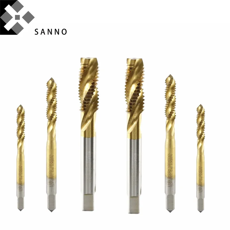 Спиральный рифленый станок из быстрорежущей стали 10 шт. винтовой кран M2 M8 M14 M20