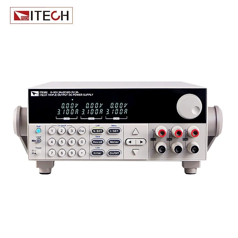 ITECH IT6302 3 канальный программируемый источник питания постоянного тока 30 В/3a/90 Вт * 2