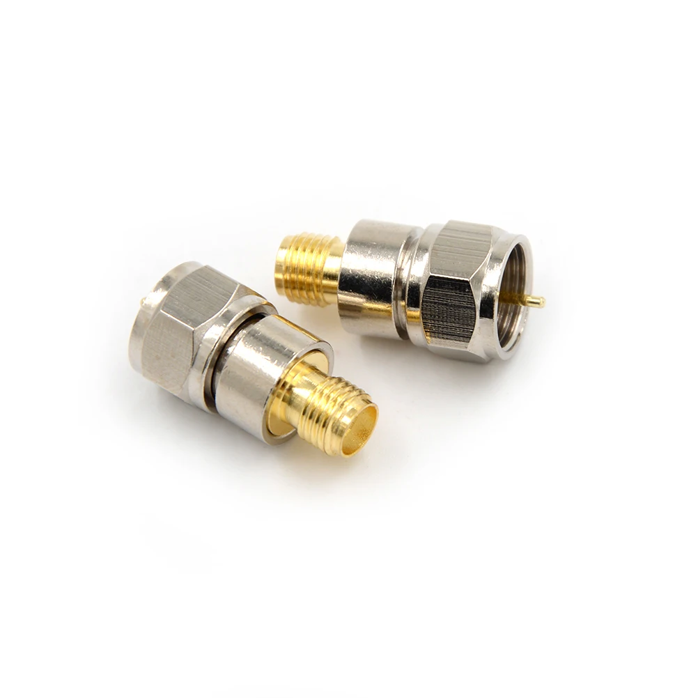 

F Type Male Plug To SMA Female Jack Straight RF Coaxial Adapter Connector F Male To SMA Female Jack Adapter