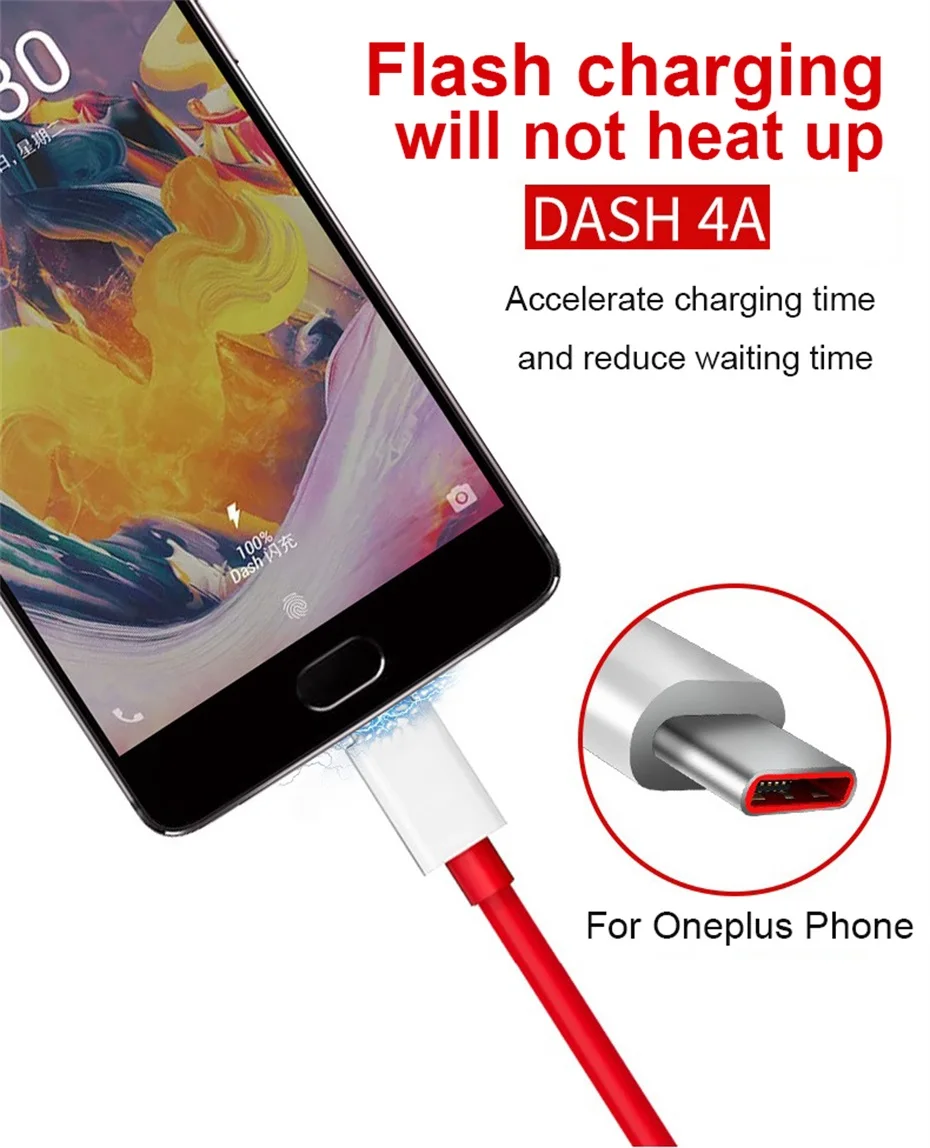 Кабель для телефона Oneplus 7 Pro, кабель USB 3,1 type-C для телефона Oneplus 6T 6 5T 5 3t 3, кабель для зарядки и передачи данных