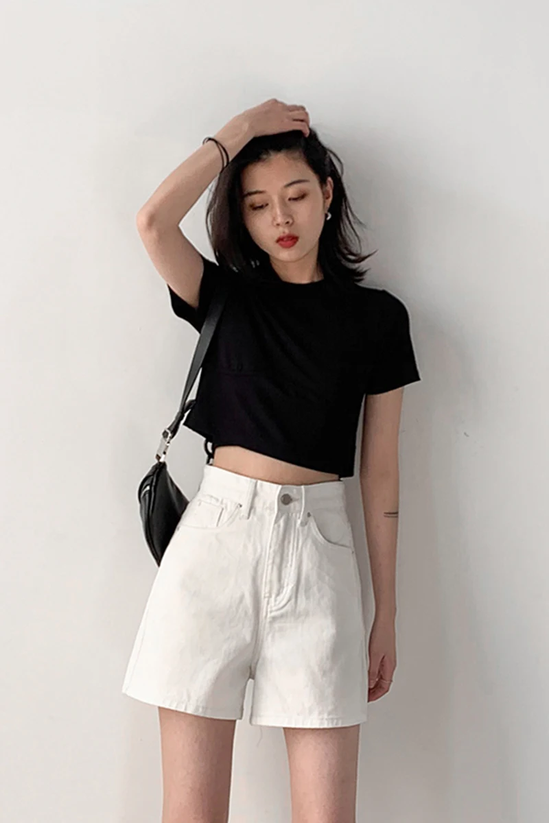 

Chicven tricolor with high waist and thin wide leg pants