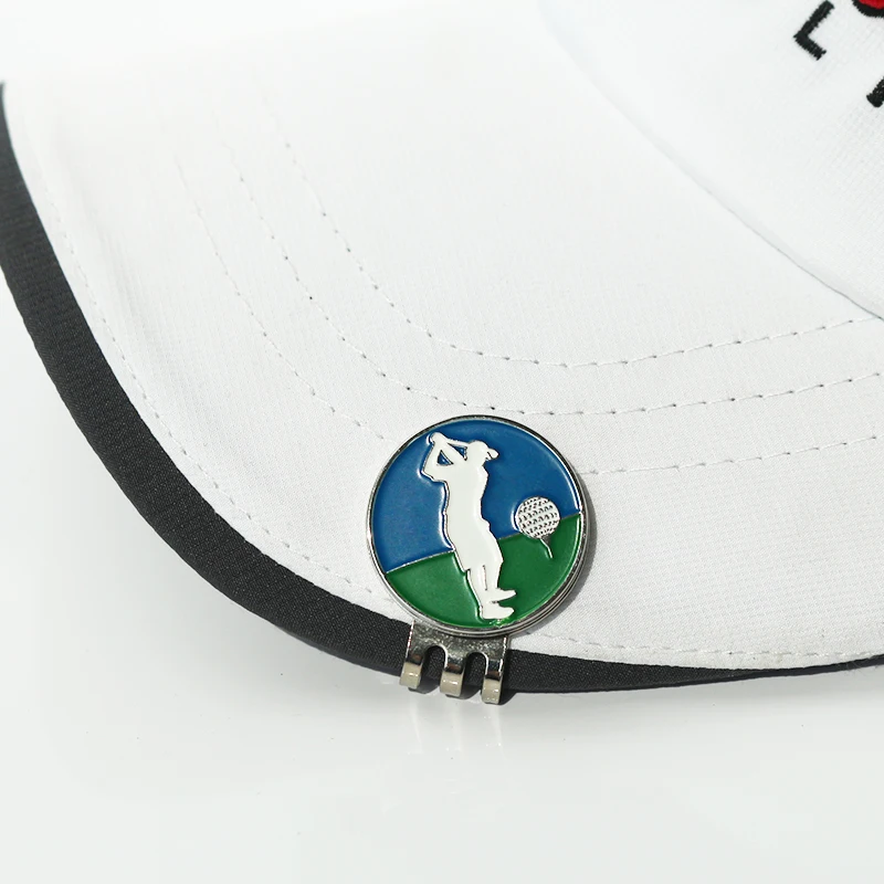 PINMEI Birdie Golf Ball Маркерная шляпа с зажимами Наборы из 1 части Hat Clip и 2 штуки маркерами