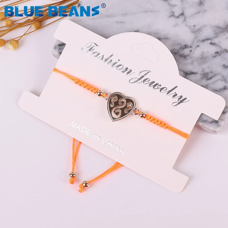 2019 плетеные браслеты простой браслет с сердцем для женщин дружбы пары вечерние