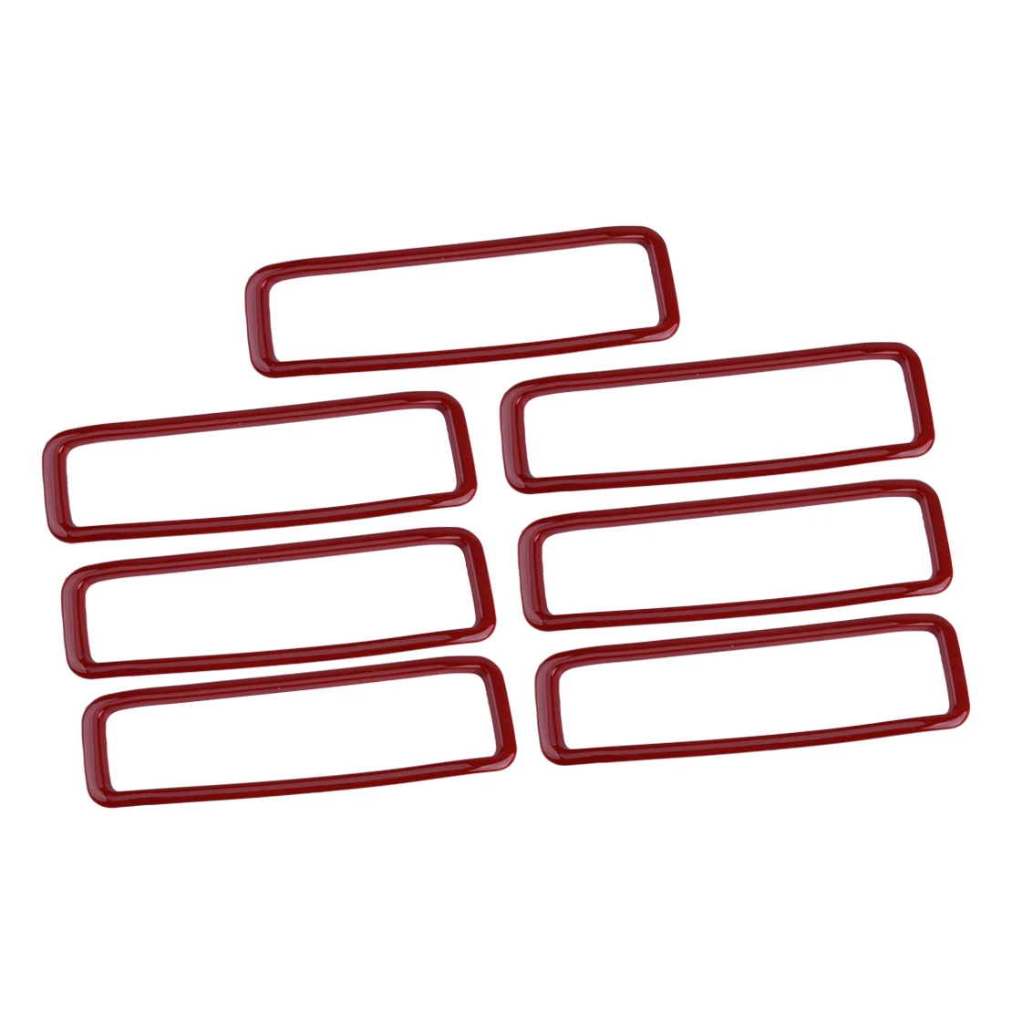 

7 шт. красная передняя крышка двигателя наружный Кондиционер AC Вход вентиляционное отверстие Накладка подходит для Jeep Wrangler JL 2018 2019 2020