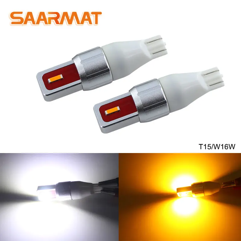 Комплект из 2 предметов T15 W16W WY16W 15 SMD 2835 Светодиодный CANBUS без ошибок автомобиля