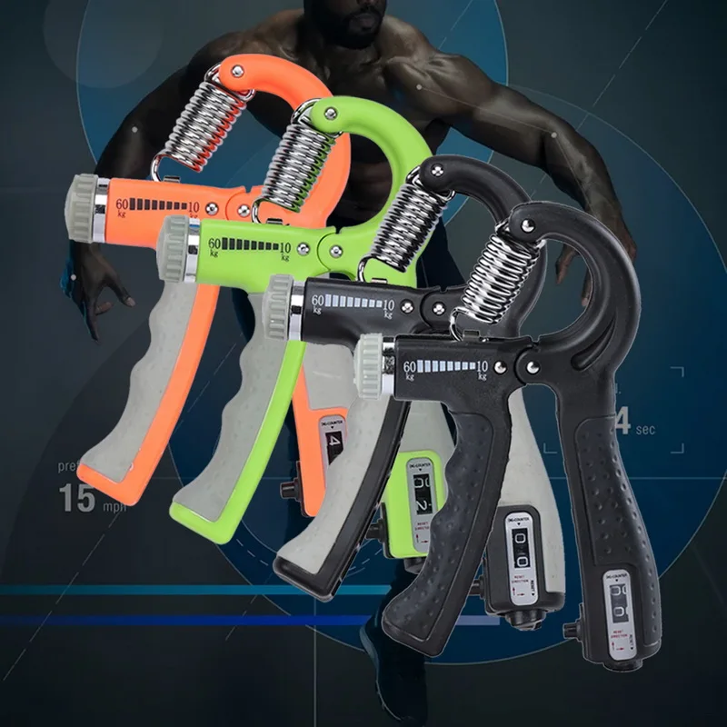 R Shape Регулируемая рукоятка спортивная сила Countable Упражнение укрепляющий захват