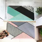 Водонепроницаемые дверные коврики из ПВХ для дома и улицы с геометрическим принтом, Противоскользящие коврики для ванной и коврики, коврики для прихожей и входной двери