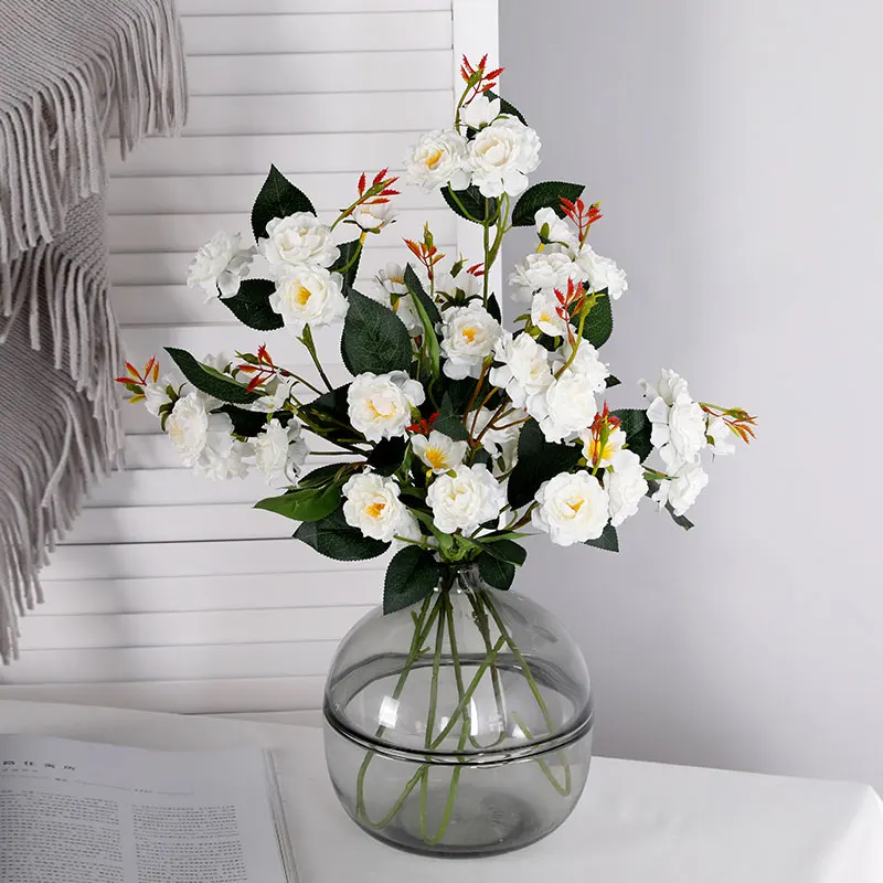 Yumai 65 см 3 головки пиона искусственные цветы пионы Шелковый цветок для свадебного