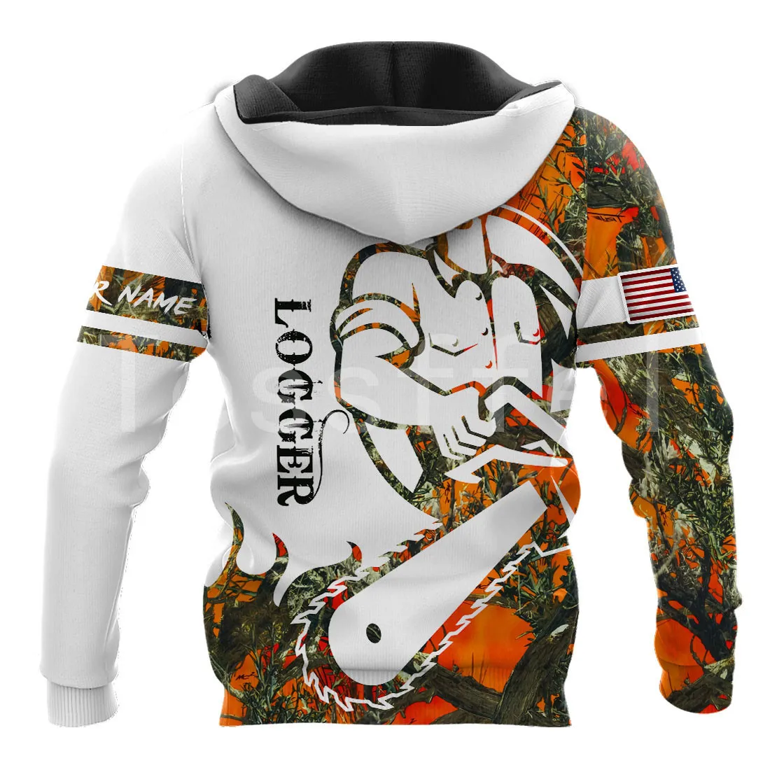 Новый модный мужской свитшот с капюшоном и 3D-принтом на молнии - купить по