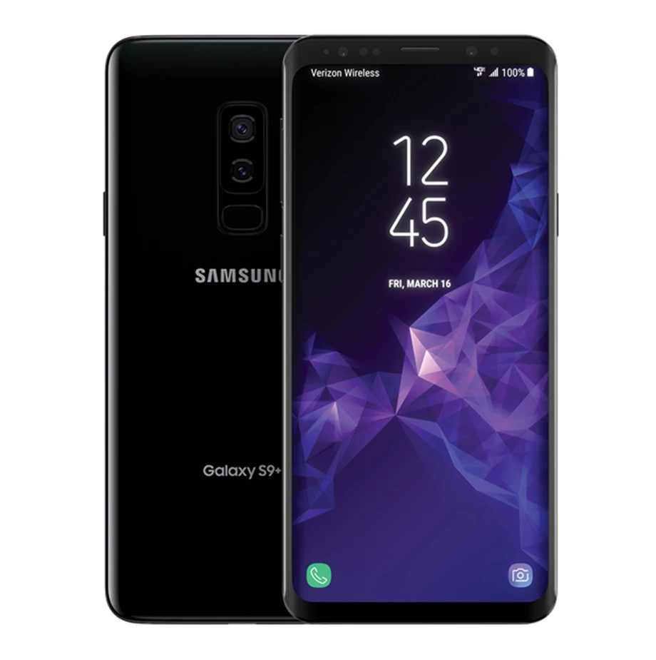 

Samsung Galaxy S9+ S9 Plus G965U G965U1 Unlocked 4G Android Mobile Phone Octa Core Snapdragon 845 6.2" Dual 12MP 6GB&64GB NFC