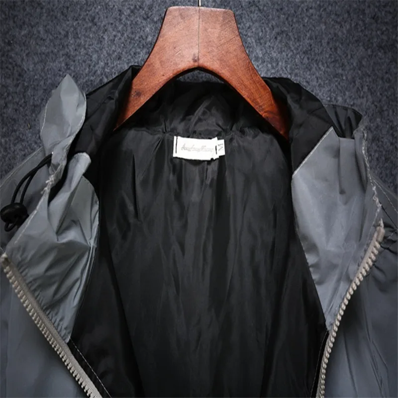 Куртка BOLUBAO Мужская Светоотражающая водонепроницаемая куртка с капюшоном и