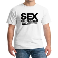 sex instructor funny creative mens men harajuku t shirt novelty short sleeve o neck cotton tees tops casual t shirt plus size