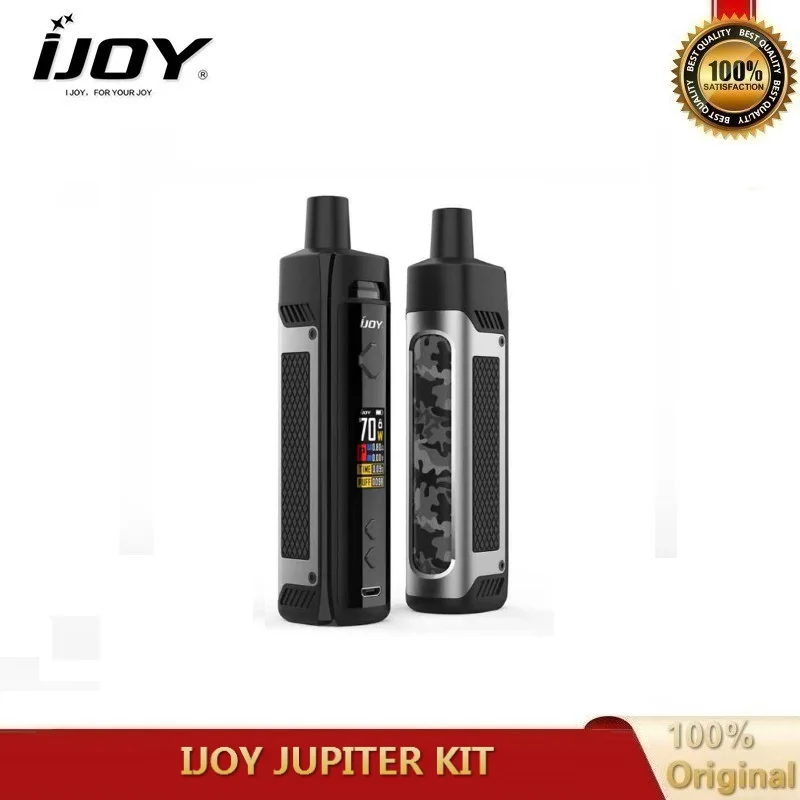 Оригинал IJOY Jupiter 70 Вт Pod Kit 5 мл с сеточной катушкой Питание от одной батареи 18650 Vape Vs