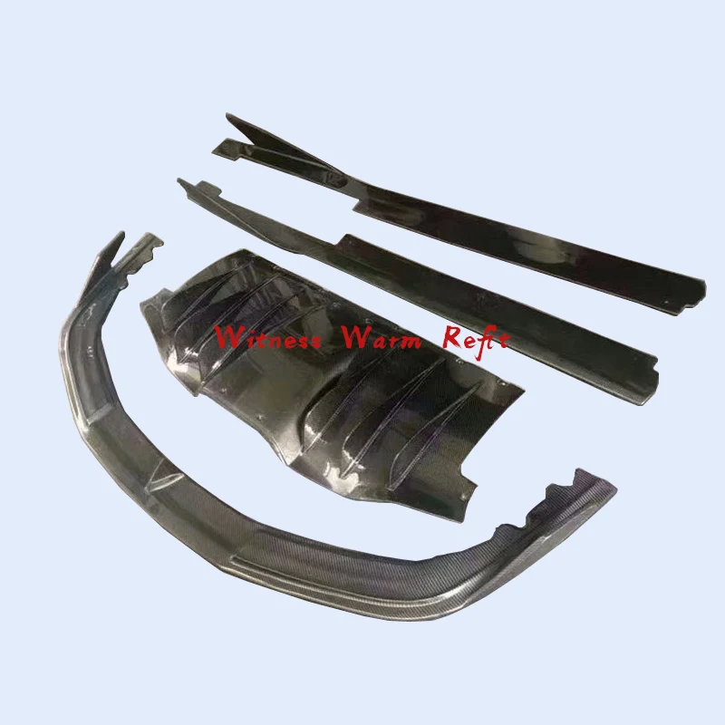 Разветвитель переднего бампера из углеродного волокна задний диффузор боковые