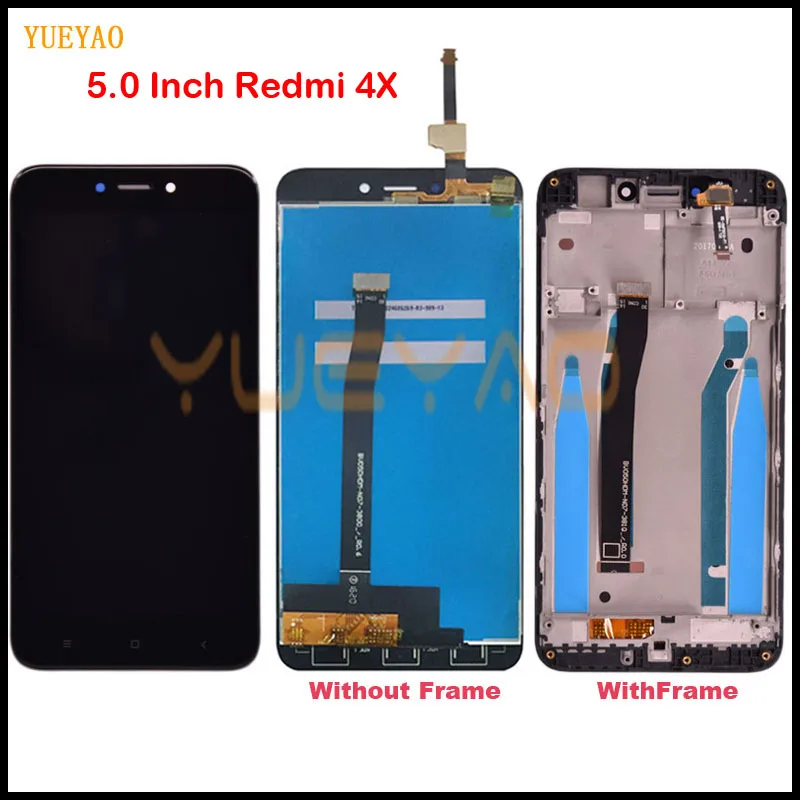 YUEYAO 5.0&quot LCD For Xiaomi Redmi 4X Display Touch Screen Digitizer Assembly Replacement Pro Prime | Мобильные телефоны и