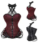 Костюм для косплея средневековый женский, винтажный Готический корсет с косточками, бюстье в стиле стимпанк, корсет на шнуровке, корсет в стиле баскки