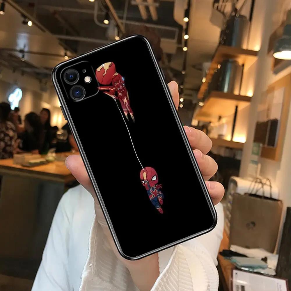Cartoon SpiderMan Phone Cases For iphone 13 Pro Max case 12 11 Pro Max 8 PLUS 7 PLUS 6S iphone XR X XS  mini mobile cell women