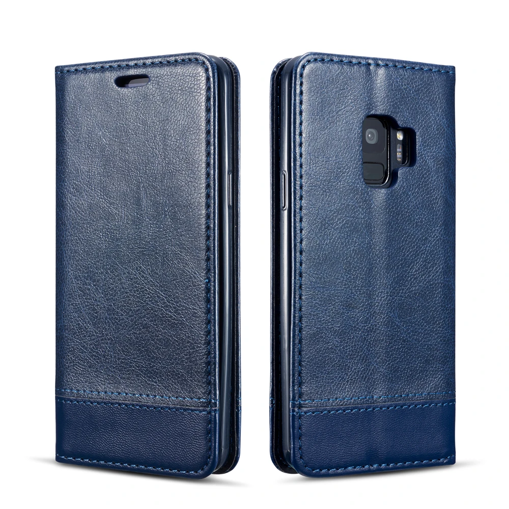 

Magnet Classic Leather Cases For Samsung Galaxy S9 Luxury Covers With Card Slot Skin For Gaxaly S9 With Strap Coque Capa Funda