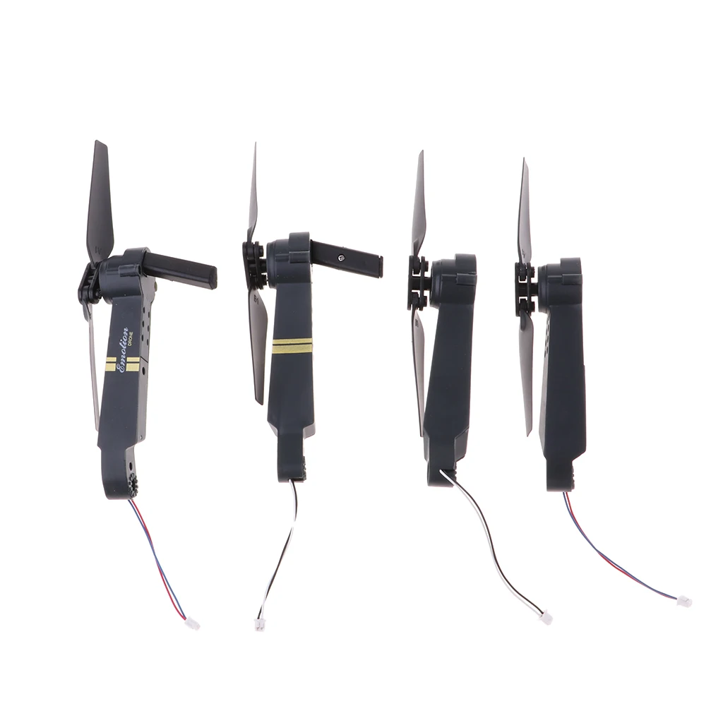 

4pc Drone Spare Parts Propeller Blade Gear Motor Tripod Battery For E58 / JY019