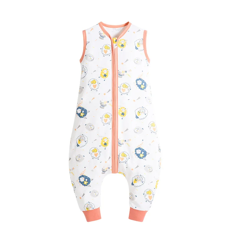 Baby Sleep Bag with Feet Spring Summer Wearable Blanket with Legs Cotton Sleepsack for Toddler Soft Baby Newborn Romper Clothes