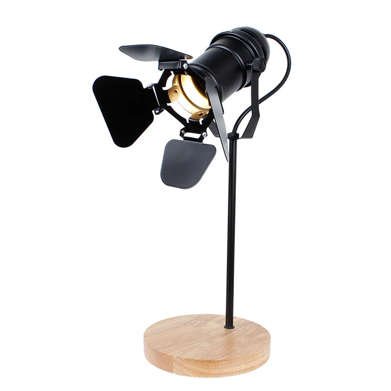 

Американская железная настольная лампа, европейские, ретро, черные элегантные лампы, креативные светодиодные лампы для чтения, индивидуальные украшения для спальни, лампы в