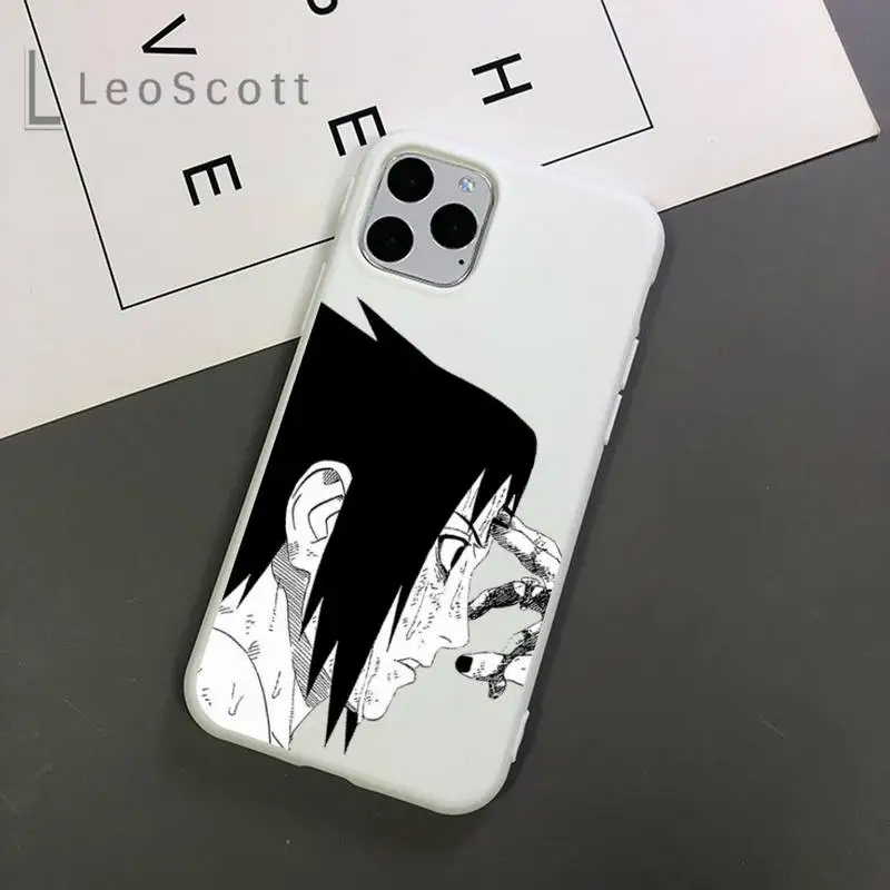 

Anime Naruto Uchiha Itachi Kakashi Phone Case Candy Color for iPhone 11 12 mini pro XS MAX 8 7 6 6S Plus X 5S SE 2020 XR